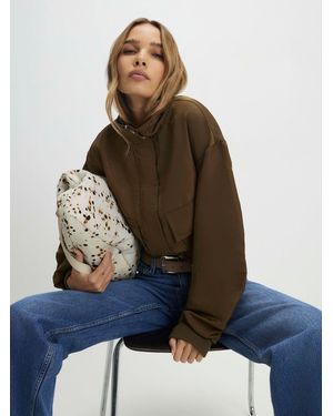 River Island Funnel Neck Bomber Jacket - Green