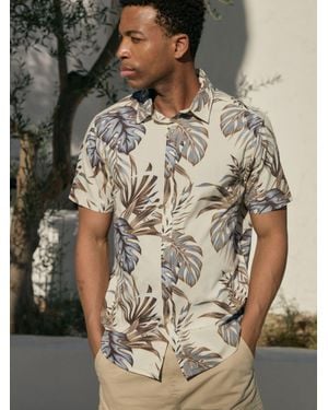 Threadbare Short Sleeve Shirt - Brown