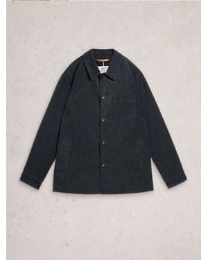 White Stuff Herringbone Worker Jacket - Blue
