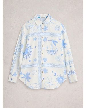 White Stuff Penny Beach Shirt - Blue