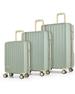 Rock Luggage Primrose Suitcases Set 3 Piece - Green