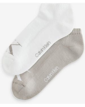 Calvin Klein Monogram Socks 2 Pack - White
