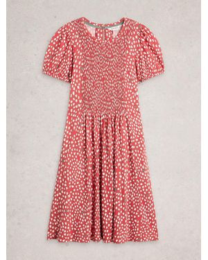 White Stuff Maeva Jersey Dress - Red
