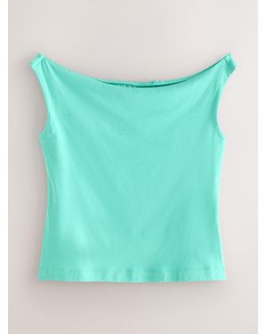 Next Aqua Boat Neck Vest - Green