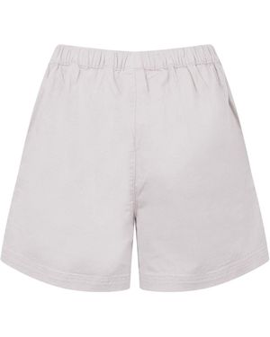 Weird Fish Jardin Cotton Twill Shorts - White