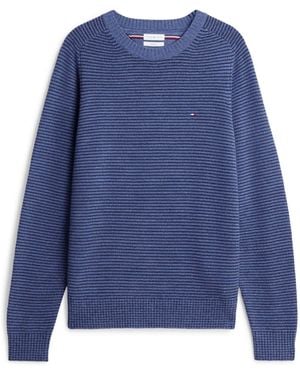 Tommy Hilfiger Pure Lambswool Crew Neck Sweater - Blue