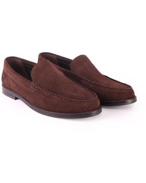OFF THE HOOK Ronan Suede Apron Loafers - Brown