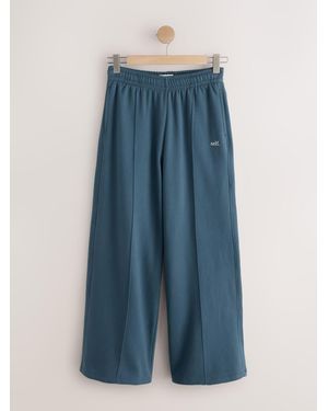 Self Wide Leg Sweatpants - Blue