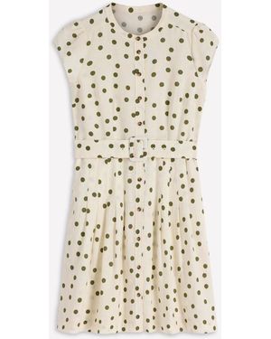 Boden Arabella Short Linen Dress - Natural