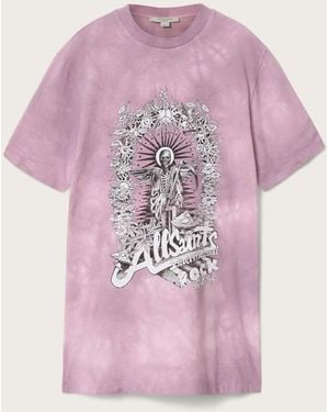 AllSaints Allsaints Avalon T-Shirt Dress - Pink