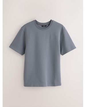 Next Regular Fit Motionflex Soft Heavyweight T-Shirt - Gray