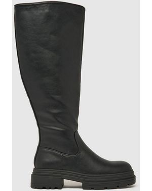 schuh Dannie Chunky Pull On Boots - Black