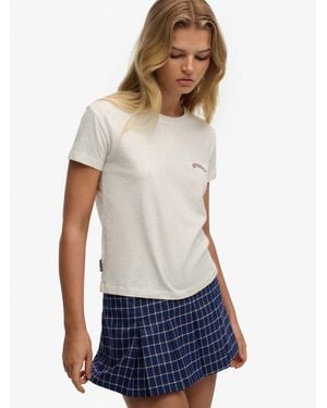 Superdry Mini Pleated Skort - White