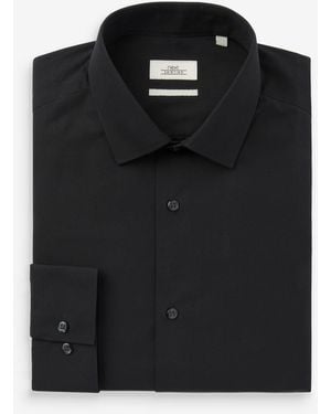 Next Slim Fit Easy Care Single Cuff Smart Shirt - Black