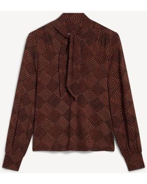 Hobbs Tarini Printed Top - Brown