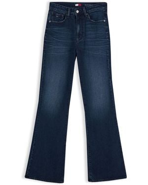 Tommy Hilfiger Sylvia High Rise Bootcut Faded Jeans - Blue