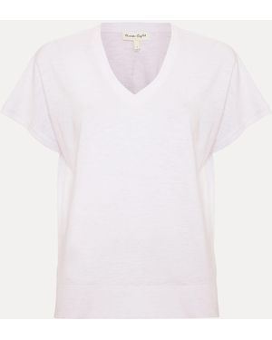 Phase Eight Saphiya T-Shirt - White