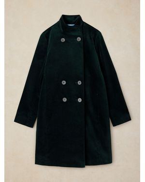White Stuff Kaia Velvet Coat - Black