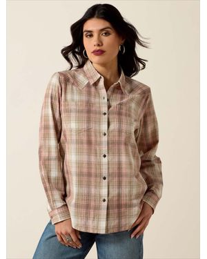 Ariat Billie Jean Langärmeliges Hemd - Natur