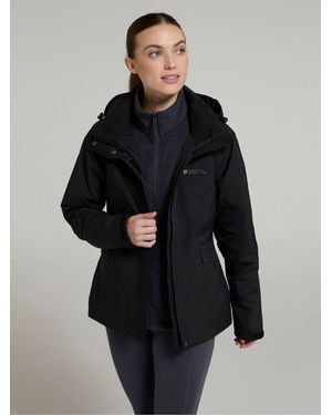 Mountain Warehouse Thunderstorm Ii 3-In-1 Waterproof Jacket - Black