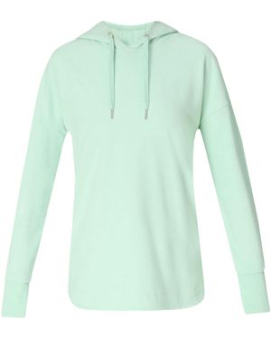 Sweaty Betty Escape Luxe Fleece Crew Neck Hoodie - Green
