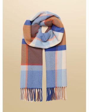 Joules Langtree Check Scarf - Blue