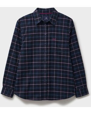 Crew Relaxed Fit Flannel Shirt - Blue