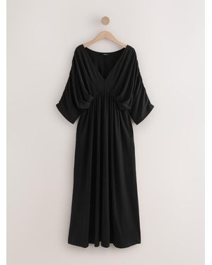 Next Jersey Kaftan Maxi Dress - Black