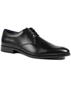 Jones Bootmaker Malden Leather Derby Shoes - Black