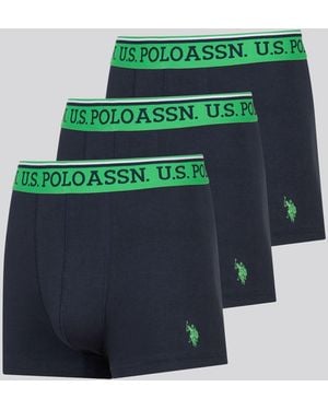 uspoloassn U. Polo Assn Life 3 Pack Trunks - Green