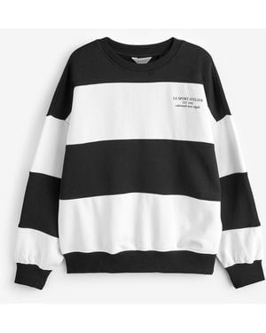 Next Schweres Sweatshirt - Schwarz