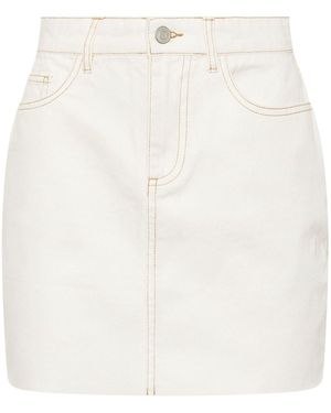 PixieGirl Petite Denim 100% Cotton Skirt - White