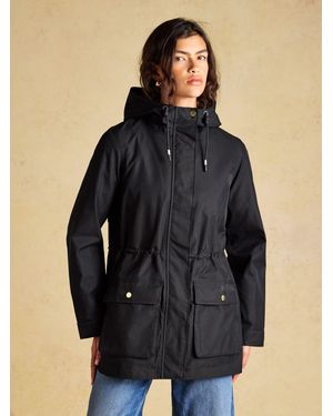 Joules Portwell Waterproof Raincoat With Hood - Black