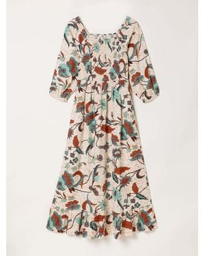 FatFace Fatface Adele Midi Dress - White