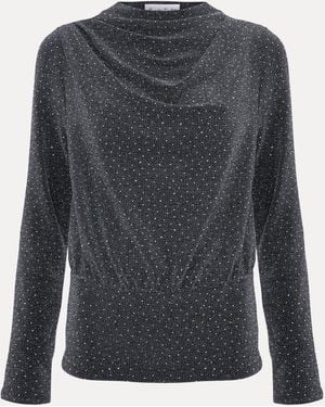 Phase Eight Frosty Sparkle Top - Gray