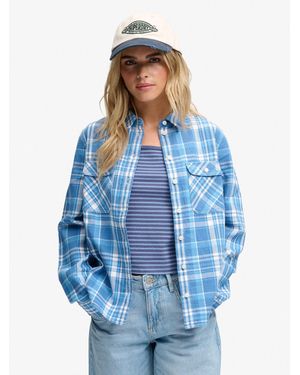 Superdry & Co Lumberjack Check Flannel Shirt - Blue