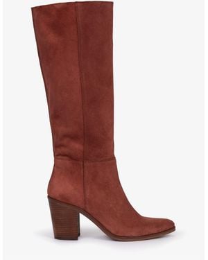 Penelope Chilvers Navette Slouch Suede Boots - Red