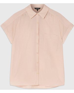 Whistles Nicola Textured Shirt - Pink