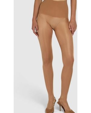 Heist The Satin 35 Denier Tights - Natural