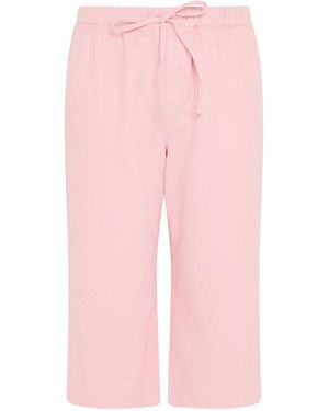 Yours Curve Yours Curve Pull On Cropped Trousers - Pink