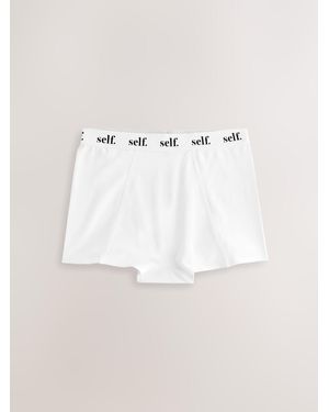 Self Short Logo Knickers - Natural