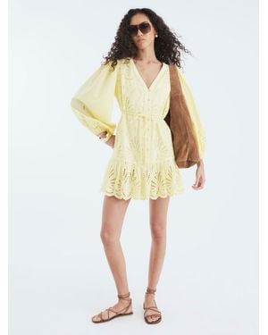 River Island Poplin Shirt Dress - Yellow