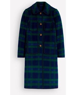 Boden Patch Pocket Wool Blend Coat - Blue
