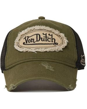Von Dutch Distressed Dad Cap - Green