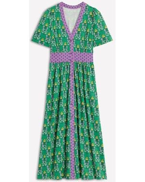 Boden Natalia Jersey Tea Dress - Green