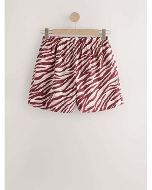 Next N. Premium 100% Linen Pull-On Shorts - Pink