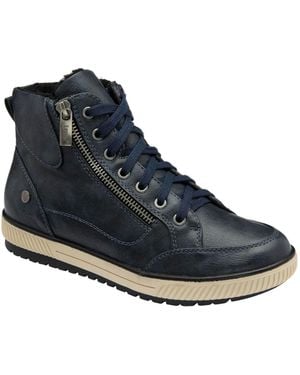 Lotus Casual Ankle Boots - Blue
