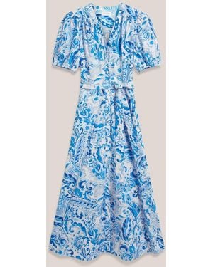 Hobbs Petite Libby Dress - Blue