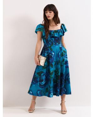 Phase Eight Brianne Floral Dress - Blue