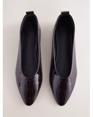 Next Forever Comfort Almond Toe Ballet Flats - Black